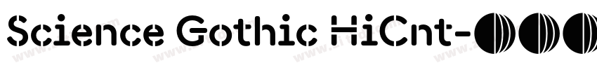 Science Gothic HiCnt字体转换